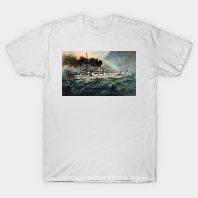 Deutsch: S.M. Linienschiff Baden - Hugo Graf T-Shirt by themasters